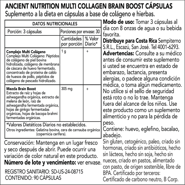 Multi Colágeno Brain Boost - Vista 3
